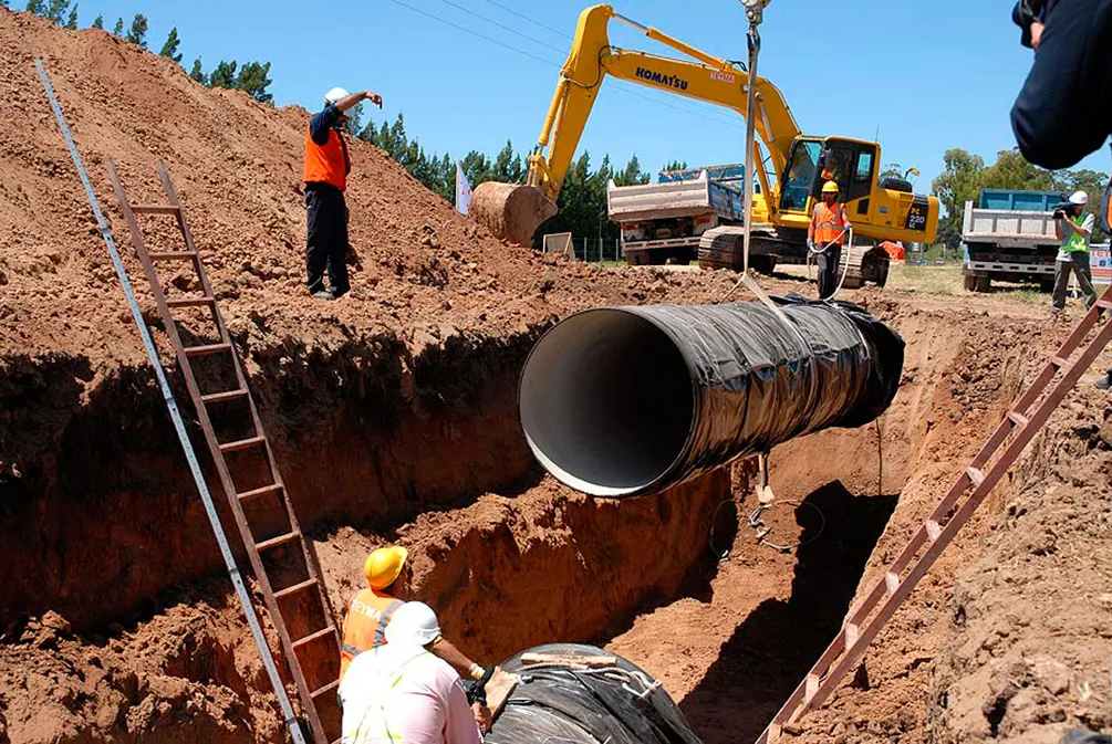 Instalación de tuberías para líneas de bombeo